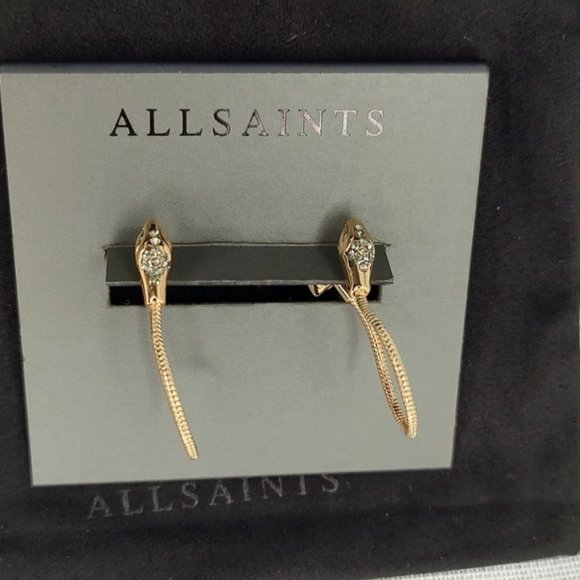 All Saints Earrings Pavé Snake Earrings - Picture 3 of 15